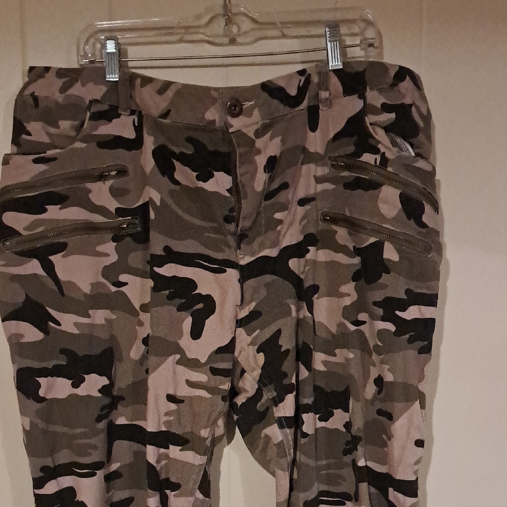 Ashley Stewart Camouflage Cargo Pants